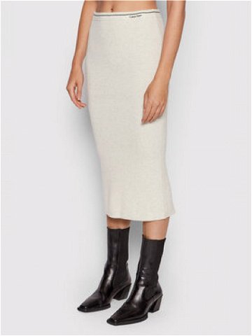 Calvin Klein Pouzdrová sukně Essential K20K203486 Béžová Slim Fit