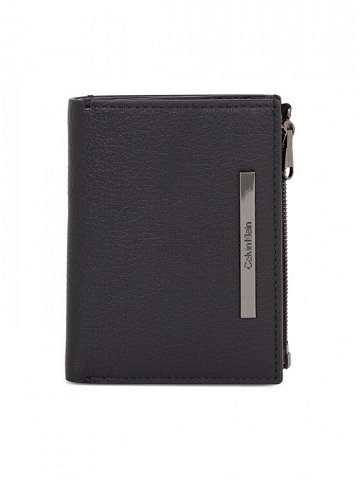 Calvin Klein Malá pánská peněženka Modern Bar Trifold 6Cc Detach K50K510886 Černá