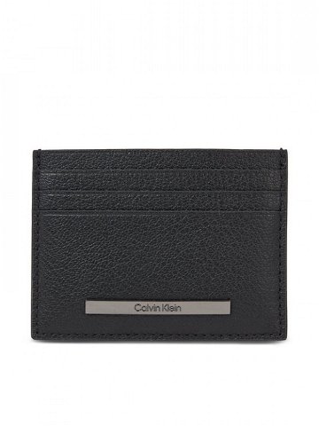 Calvin Klein Pouzdro na kreditní karty Modern Bar Cardholder 6Cc K50K510892 Černá