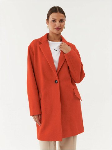 Boss Vlněný kabát C Calesso1 50500529 Oranžová Regular Fit