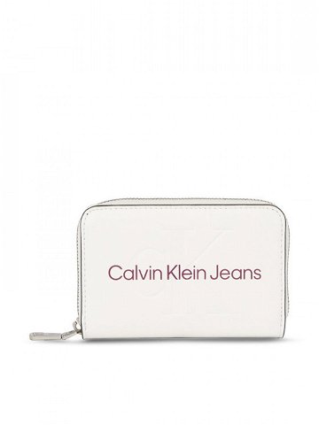 Calvin Klein Jeans Dámská peněženka Sculpted Med Zip Around Mono K60K607229 Bílá