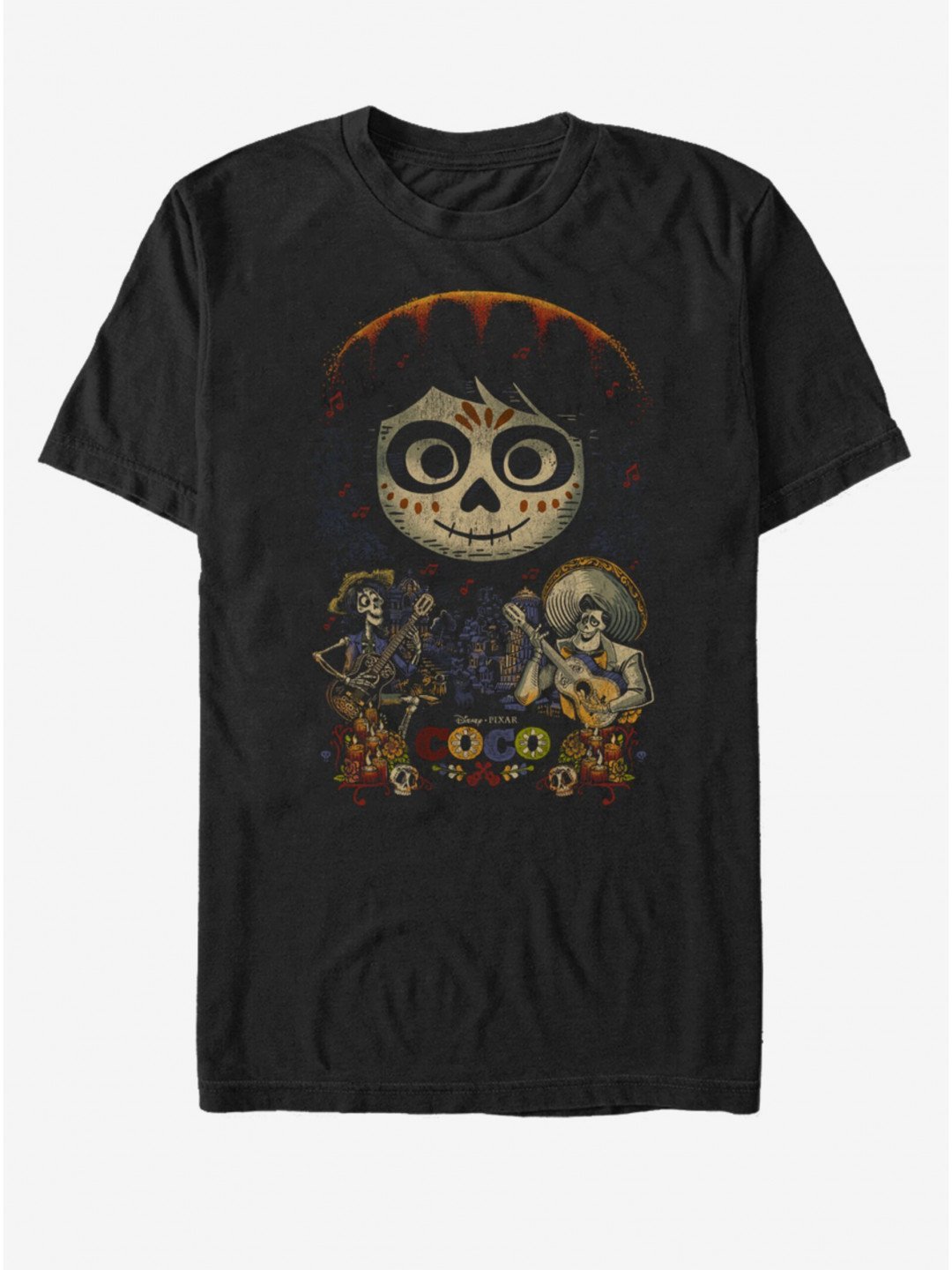 Černé unisex tričko ZOOT Fan Coco Poster Pixar