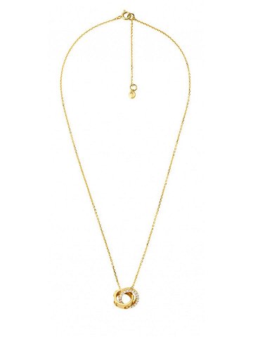Michael Kors Nadčasový pozlacený náhrdelník Premium MKC1554AN710