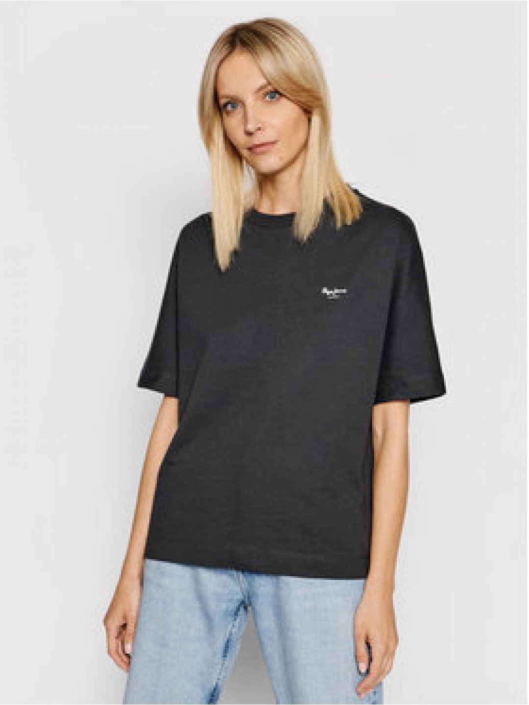 Pepe Jeans T-Shirt Agnes PL581101 Šedá Relaxed Fit