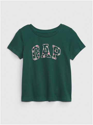 Tmavě zelené holčičí tričko Gap