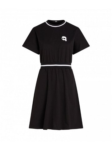 Šaty karl lagerfeld ikonik 2 0 t-shirt dress černá xl