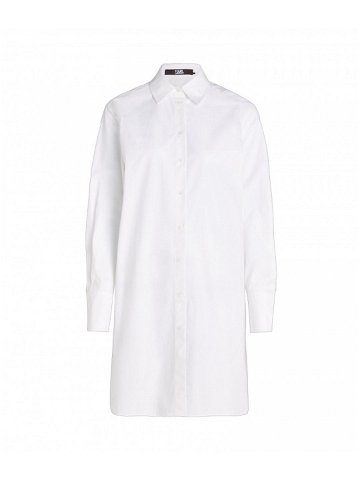 Košile karl lagerfeld signature tunic shirt bílá 42