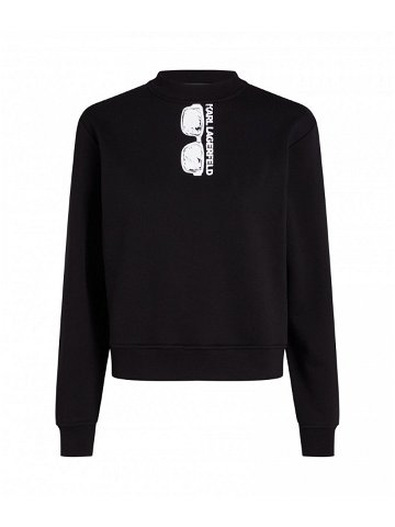 Mikina karl lagerfeld fun logo sweatshirt černá l