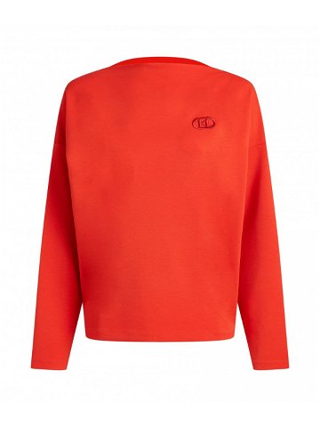 Mikina karl lagerfeld zip detail sweatshirt červená l