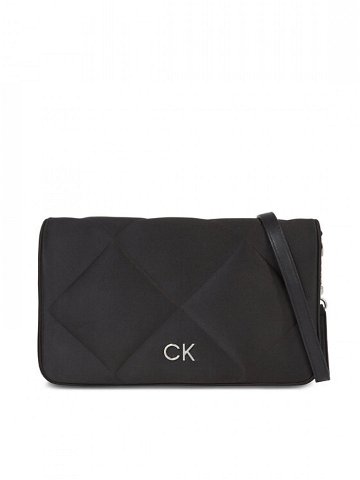 Calvin Klein Kabelka Re-Lock Quilt Shoulder Bag-Satin K60K611300 Černá