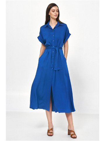 Dámské šaty S221 Blue – Nife 40 42 Modrá