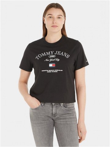 Tommy Jeans T-Shirt Lux Ath DW0DW16835 Černá Classic Fit