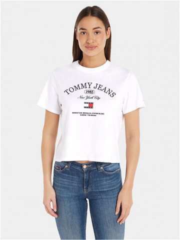 Tommy Jeans T-Shirt Lux Ath DW0DW16835 Bílá Classic Fit