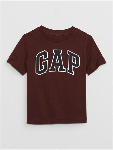 Vínové dětské tričko s logem GAP
