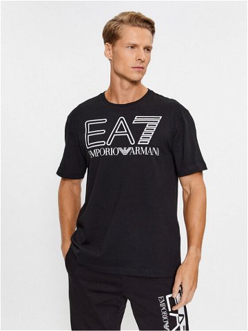 EA7 Emporio Armani T-Shirt 6RPT03 PJFFZ 1200 Černá Regular Fit
