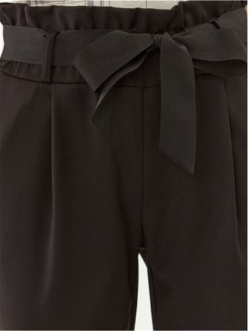 Rinascimento Kalhoty z materiálu CFC0114907003 Černá Regular Fit