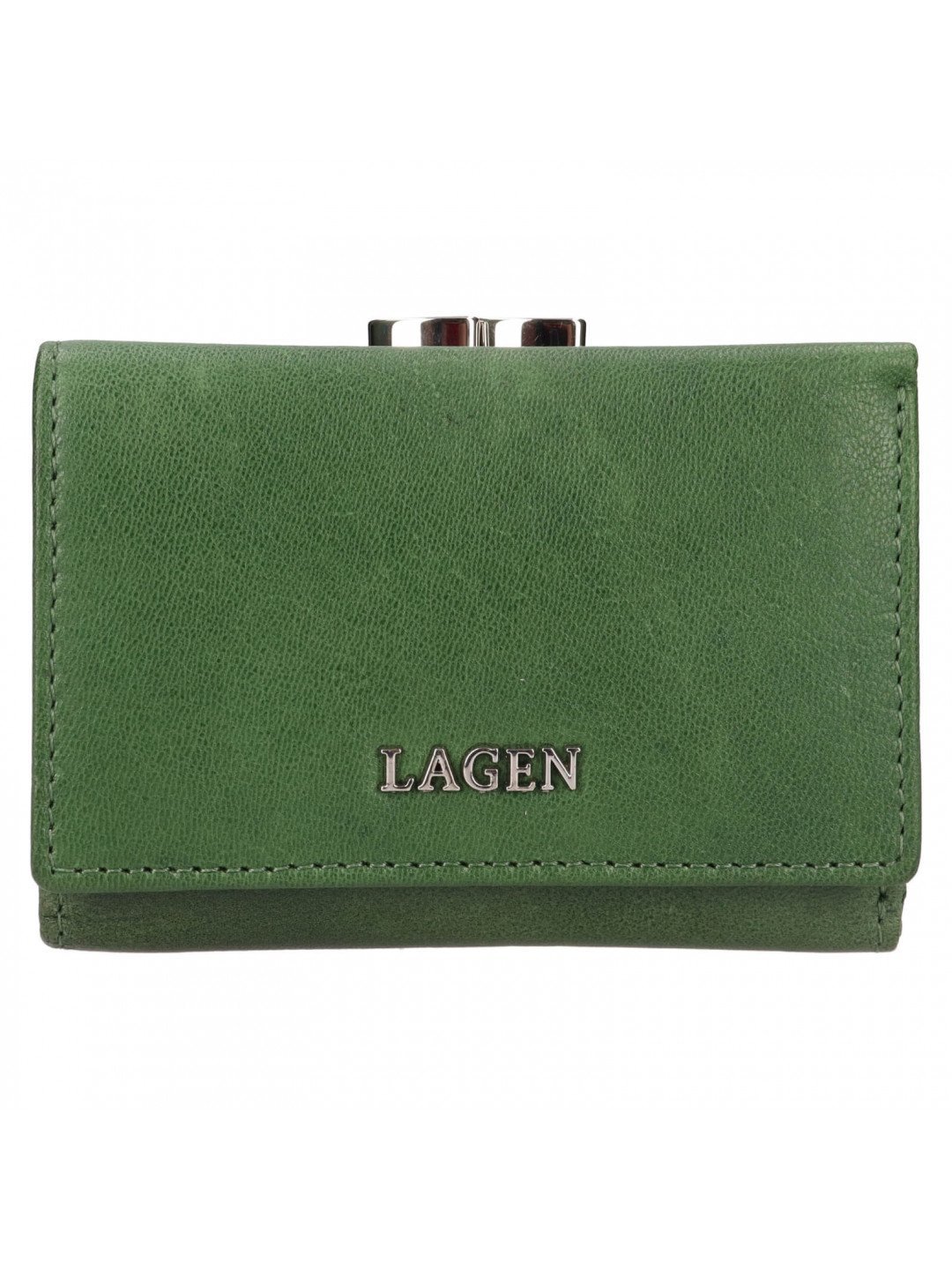 Malá dámská kožená peněženka Lagen Kayra – zelená