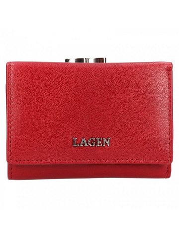 Malá dámská kožená peněženka Lagen Kayra – červená