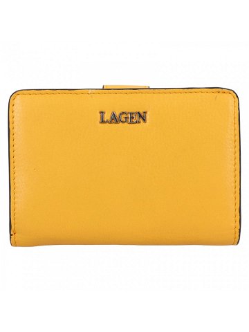 Malá dámská kožená peněženka Lagen Tanits – žlutá