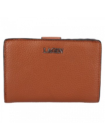 Malá dámská kožená peněženka Lagen Tanits – hnědá