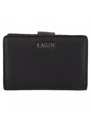 Malá dámská kožená peněženka Lagen Tanits – černá