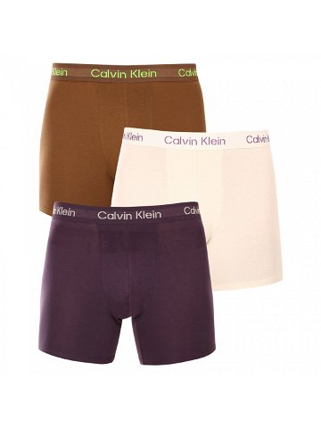 3PACK pánské boxerky Calvin Klein vícebarevné NB3706A-FZ4 M