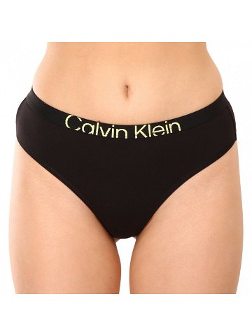 Dámská tanga Calvin Klein černé QF7401E-UB1 L