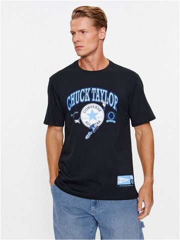 Converse T-Shirt Chuck Retro Ct Collegiate Ss Tee 10025293-A01 Černá Regular Fit