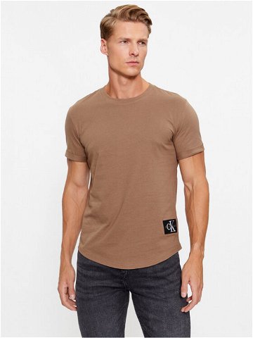 Calvin Klein Jeans T-Shirt Essential J30J315319 Hnědá Regular Fit