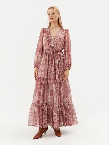 ViCOLO Každodenní šaty TR0280 Růžová Regular Fit