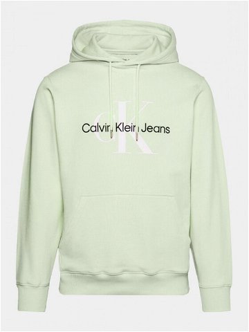Calvin Klein Jeans Mikina J30J320805 Zelená Regular Fit