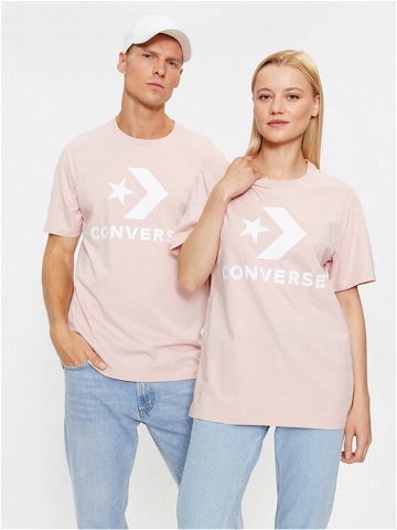 Converse T-Shirt Standard Fit Center Front Large Logo Star Chev Ss Tee 10025458-A09 Růžová Regular Fit