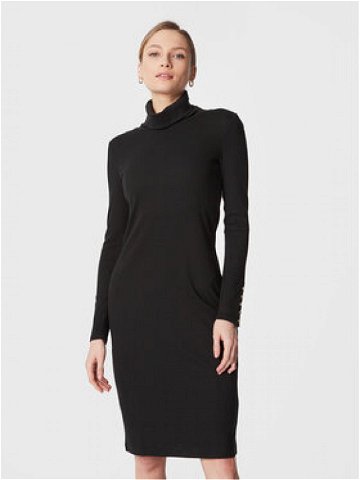 Lauren Ralph Lauren Úpletové šaty 250881980 Černá Slim Fit