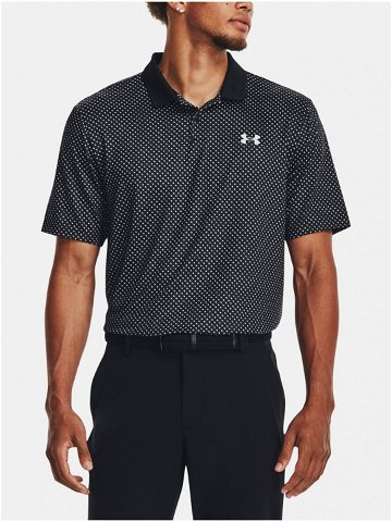 Černé vzorované sportovní polo tričko Under Armour UA Perf 3 0 Printed Polo