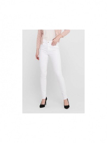 Bílé dámské skinny fit džíny ONLY Blush