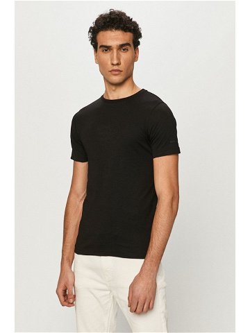 Tričko Karl Lagerfeld 2-pak černá barva