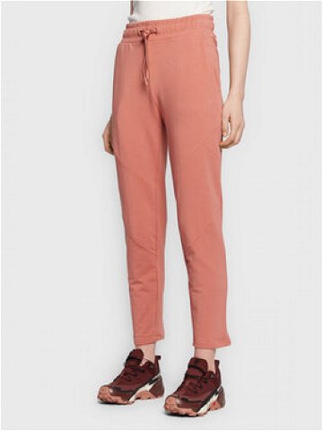 4F Teplákové kalhoty H4Z22-SPDD018 Růžová Regular Fit
