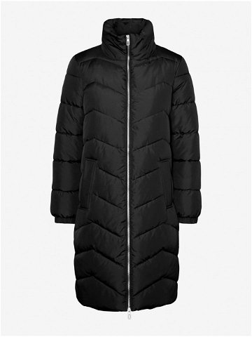 Černý dámský zimní prošívaný kabát VERO MODA Liga