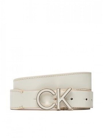 Calvin Klein Dámský pásek Re-Lock Saff Ck 3cm Belt K60K609980 Béžová