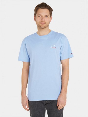 Tommy Jeans T-Shirt Small Flag DM0DM17714 Modrá Classic Fit