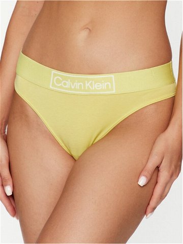 Calvin Klein Underwear Kalhotky string 000QF6774E Žlutá