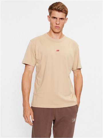 New Balance T-Shirt Athletics Remastered Graphic Cotton Jersey Short Sleeve T-shirt MT31504 Hnědá Regular Fit