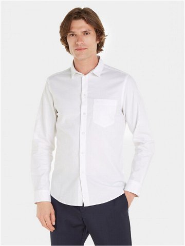 Calvin Klein Košile Oxford K10K112155 Bílá Regular Fit