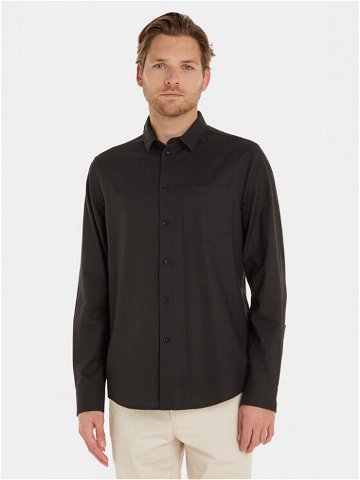 Calvin Klein Košile Oxford K10K112155 Černá Regular Fit