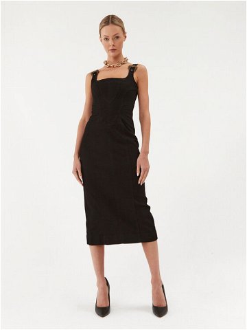 Versace Jeans Couture Džínové šaty 75HAO950 Černá Slim Fit
