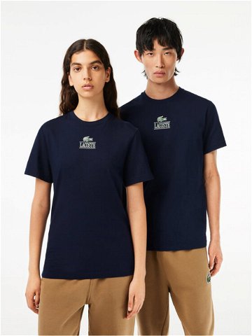 Lacoste T-Shirt TH1147 Tmavomodrá Regular Fit