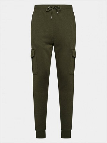 Brave Soul Teplákové kalhoty MJB-581GAUZE Khaki Regular Fit