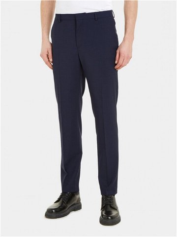 Calvin Klein Společenské kalhoty K10K111722 Tmavomodrá Slim Fit
