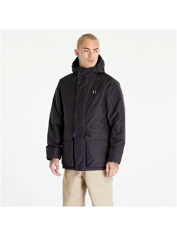 FRED PERRY Padded Zip Through Jacket Black