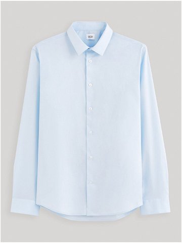 Světle modrá pánská košile Celio Masantalrg